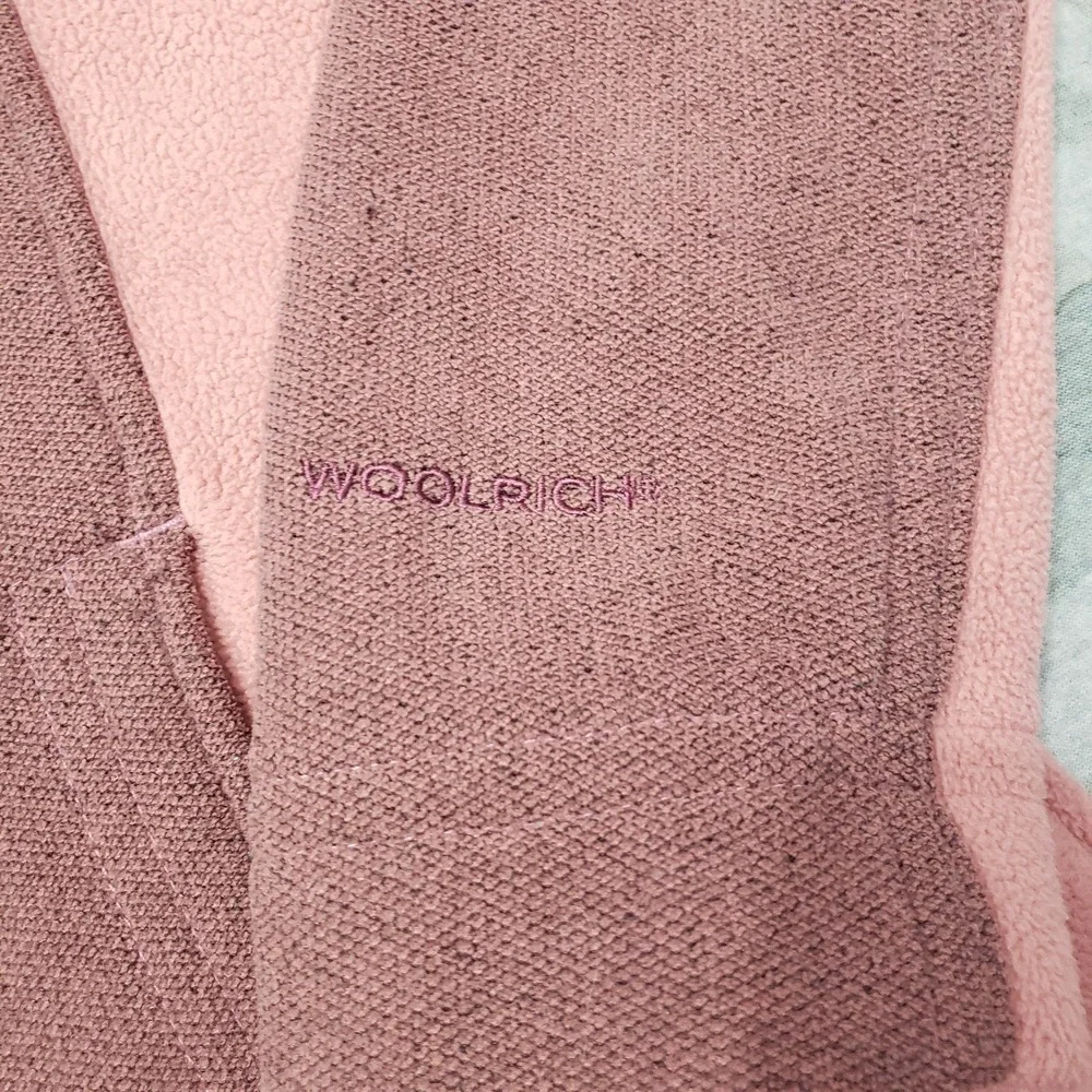 Woolrich Sweatshirt Womens Medium Pink Fleece Full Zip Outdoors‎ Hiking